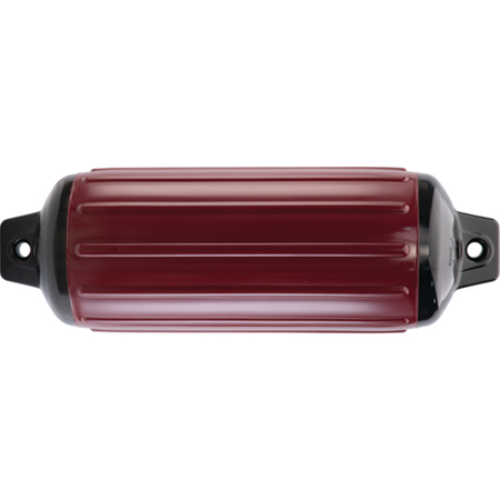 TAYLOR Super Gard Inflatable Vinyl Fender, 6-1/2" x 22", Burgundy 953622